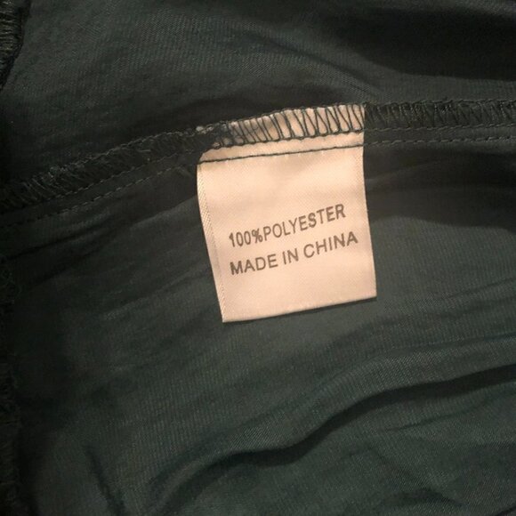 PRINCESS POLLY Randi Dress Women's Size 10 Teal Mini Ruffles Long Sleeves NWT - Picture 11 of 14